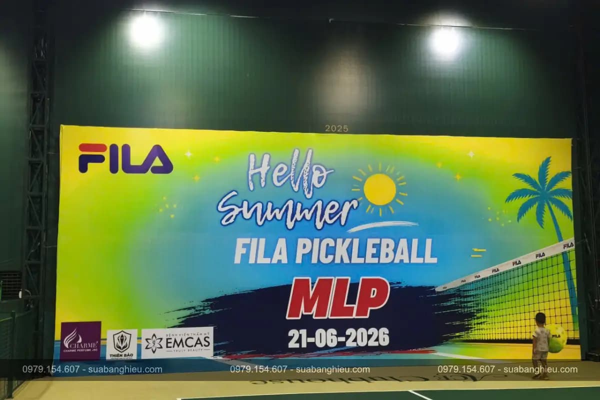 Backdrop Hiflex Tại Giải Đấu Fila Pickleball Mlp